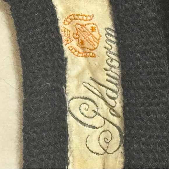 Vintage GOLDWORM Black Knit Midi Dress 2/3 Sleeve Party Work Size M 6 8 Fitted - Picture 6 of 7